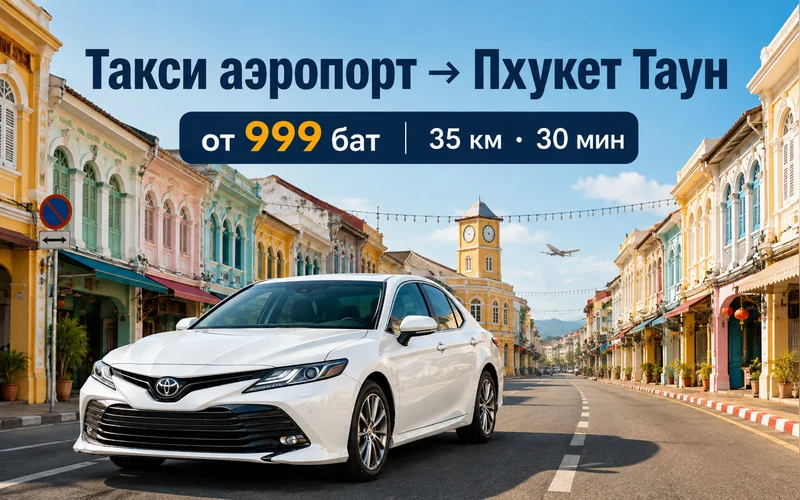 Как добраться из Аэропорт Пхукета (HKT) до Пхукет Таун